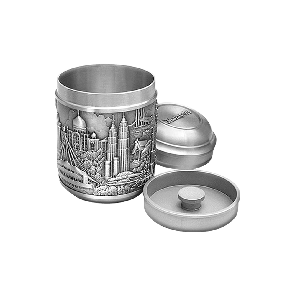 Tea Caddy (L) - Malaysian Landmarks