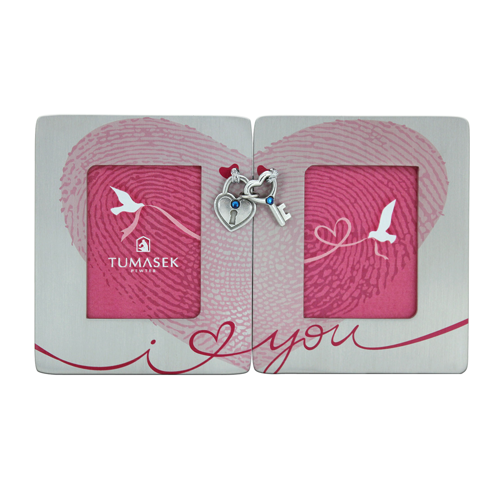 Mini Twin Photo Frames - Love