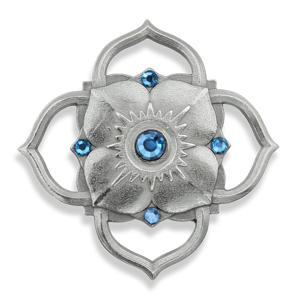 Brooch - Kelopak Jambu Air (Blue)