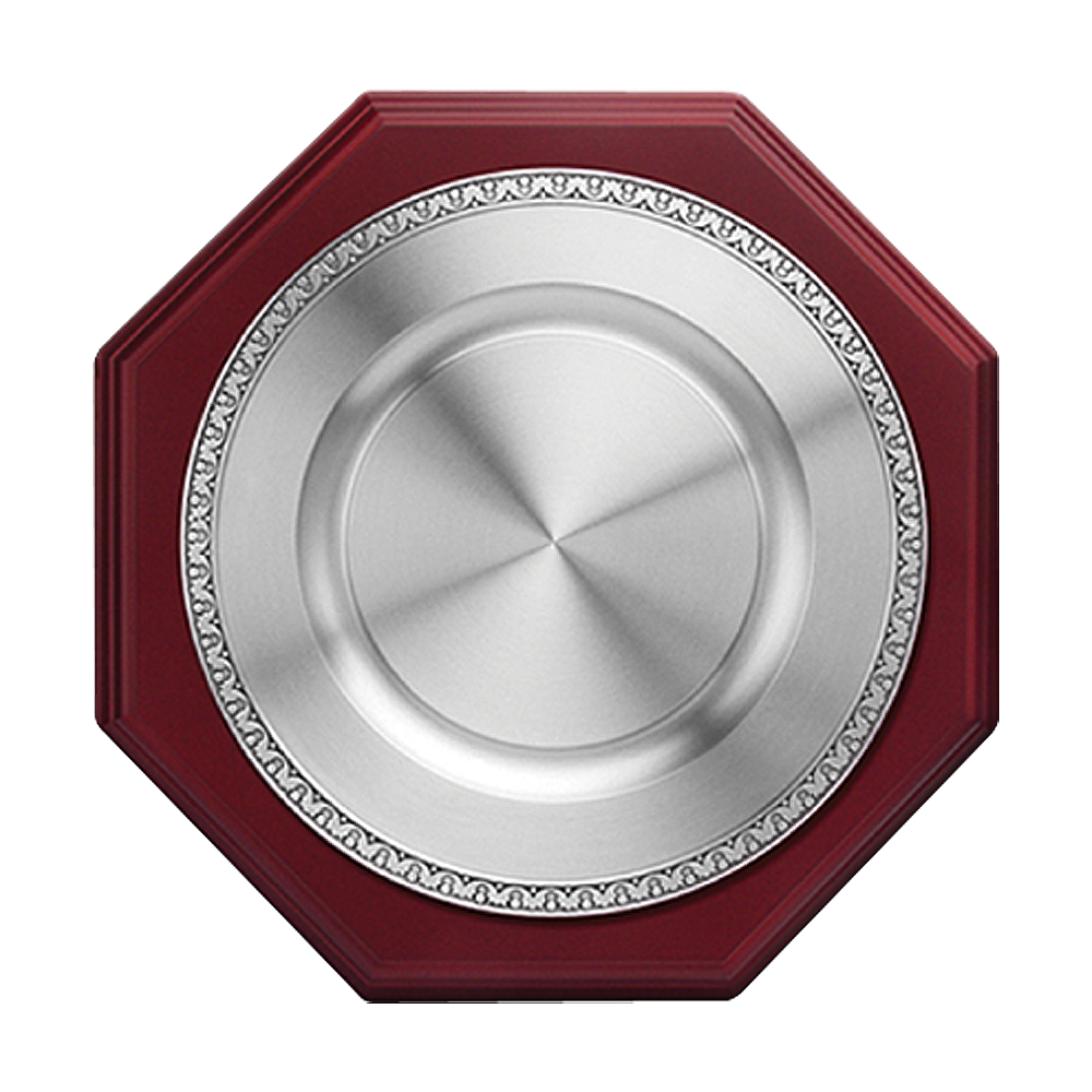 Plaque (L) - Floral Rim