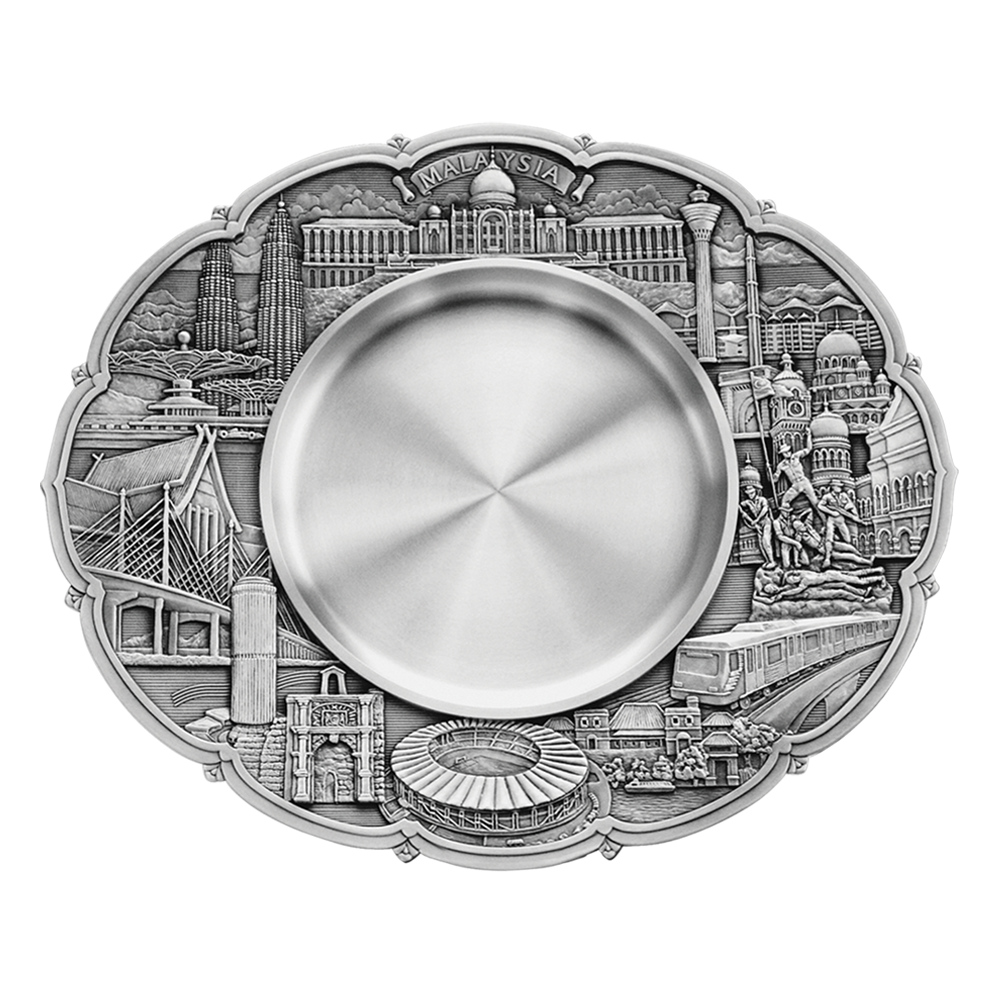 Plate (XL) - Malaysia, Scallop Design