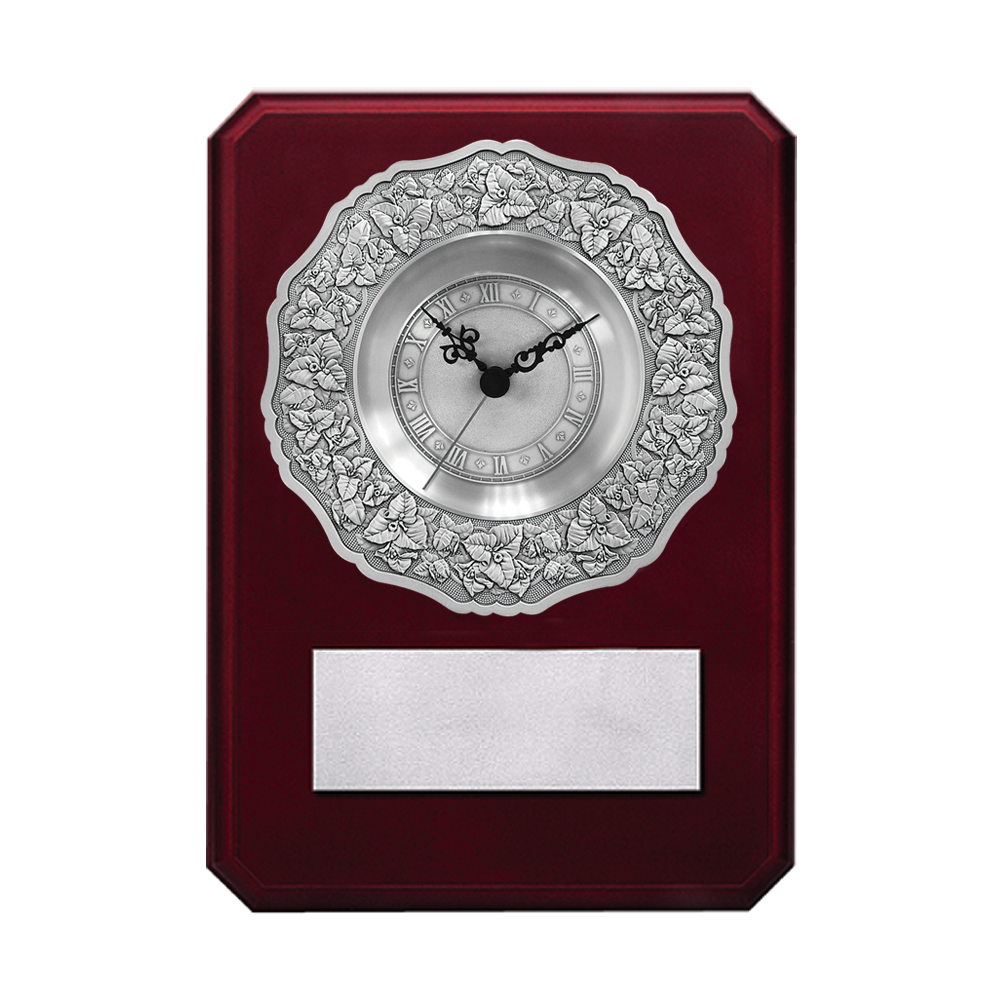 Plaque (Clock) - Bougainvillea (L)