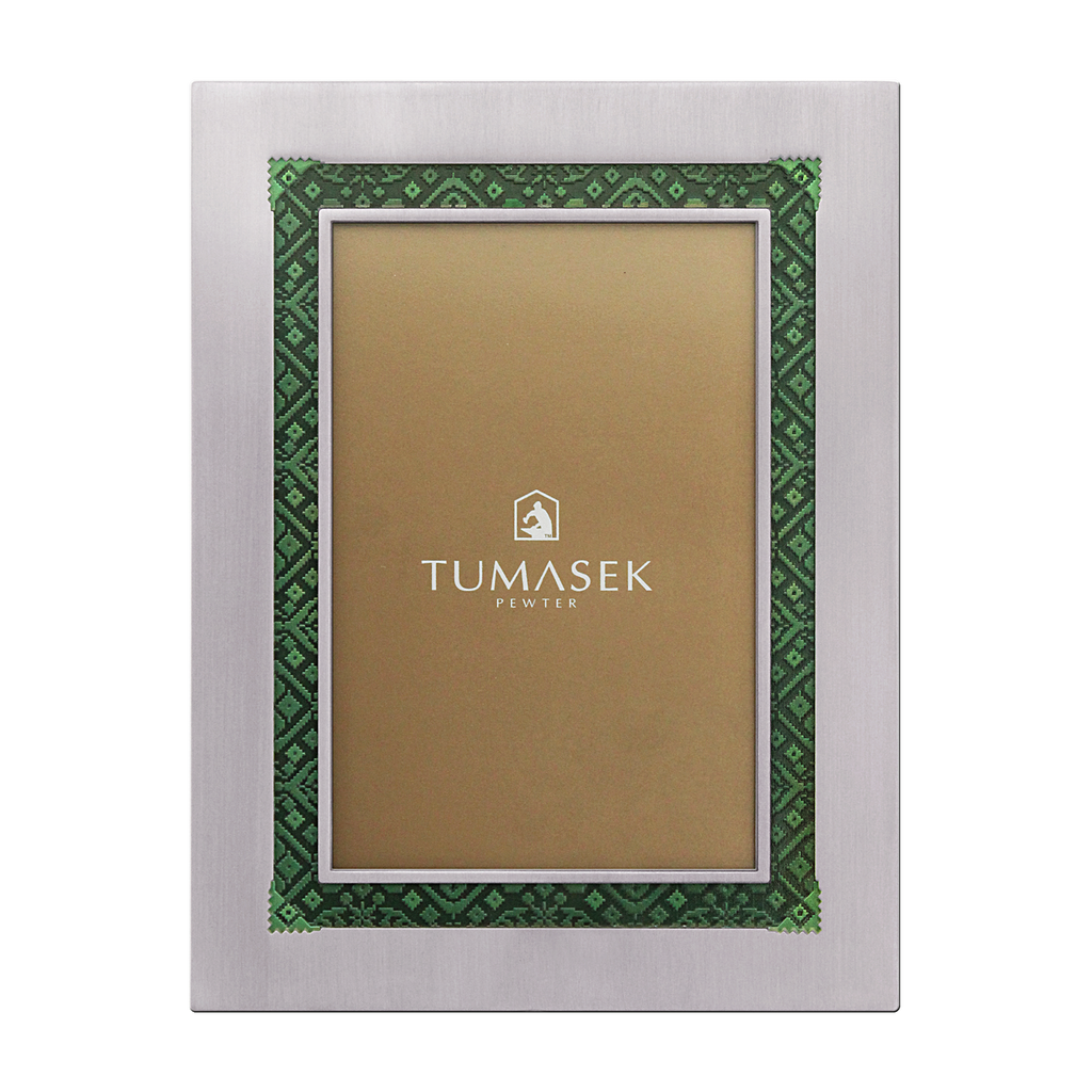Frame Songket Tumasek Pewter