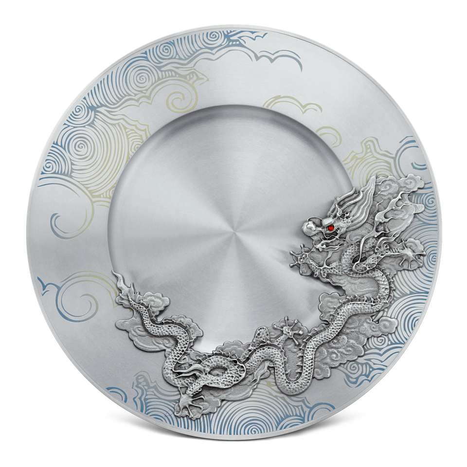 Plate - Zodiac Dragon (Azure)