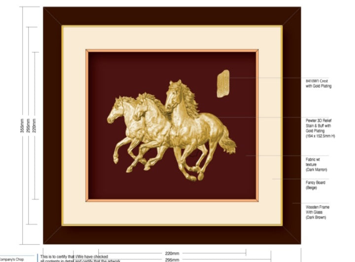 Decor Plaque - Horses (GP)
