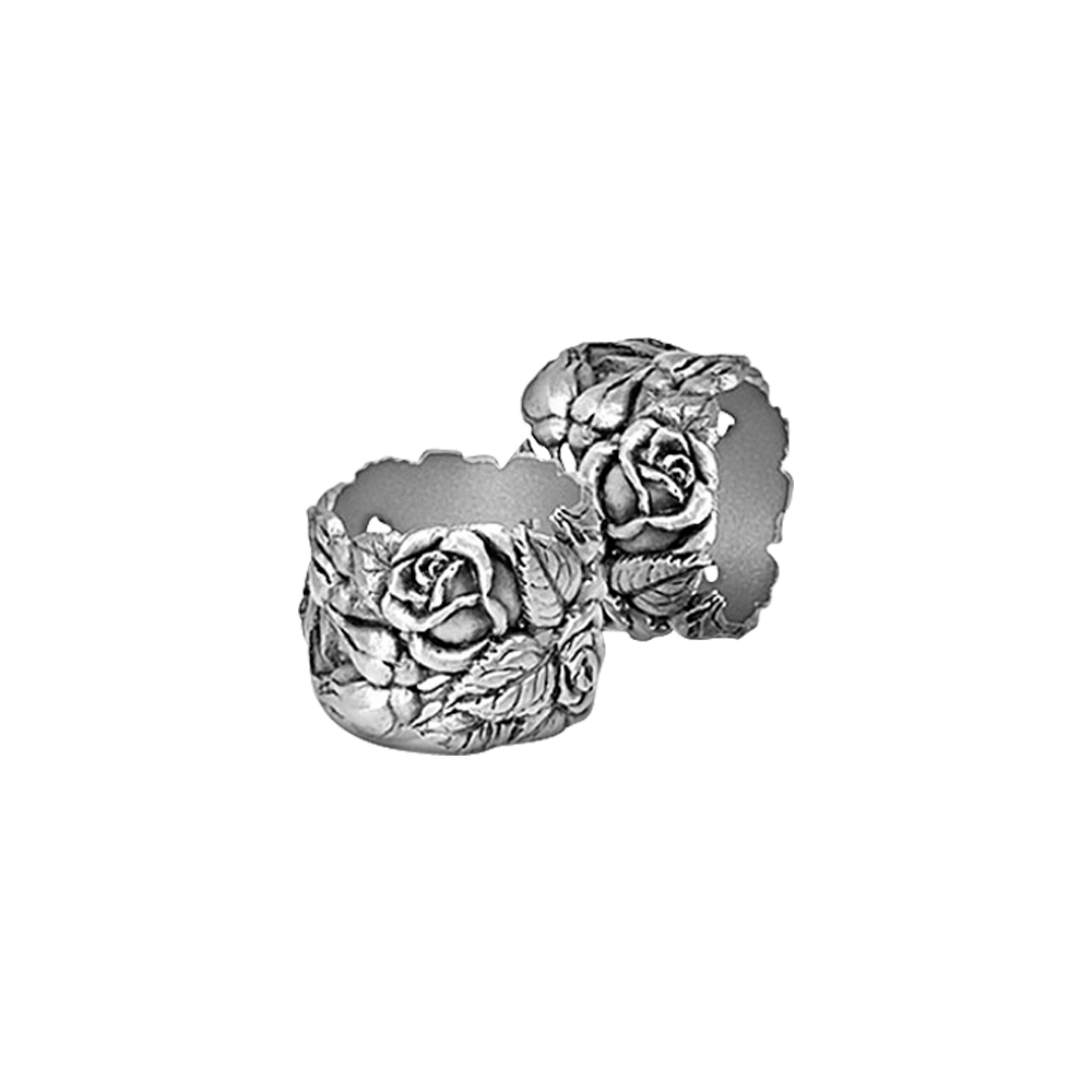 Napkin Ring - Rose (Pair)