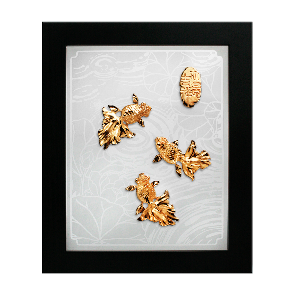 Decor Plaque - Gold Fish (GP)