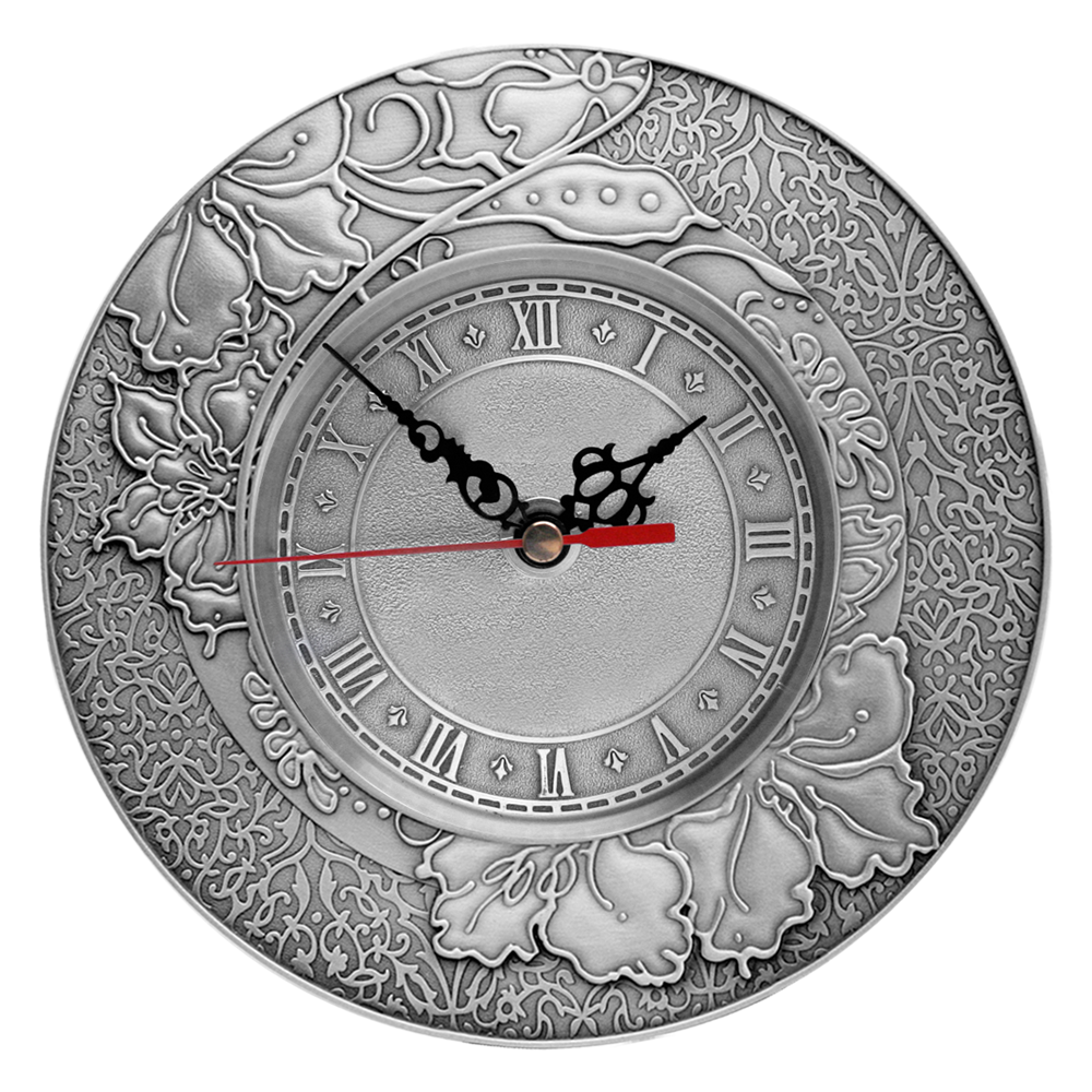Plate - Batik with Clock